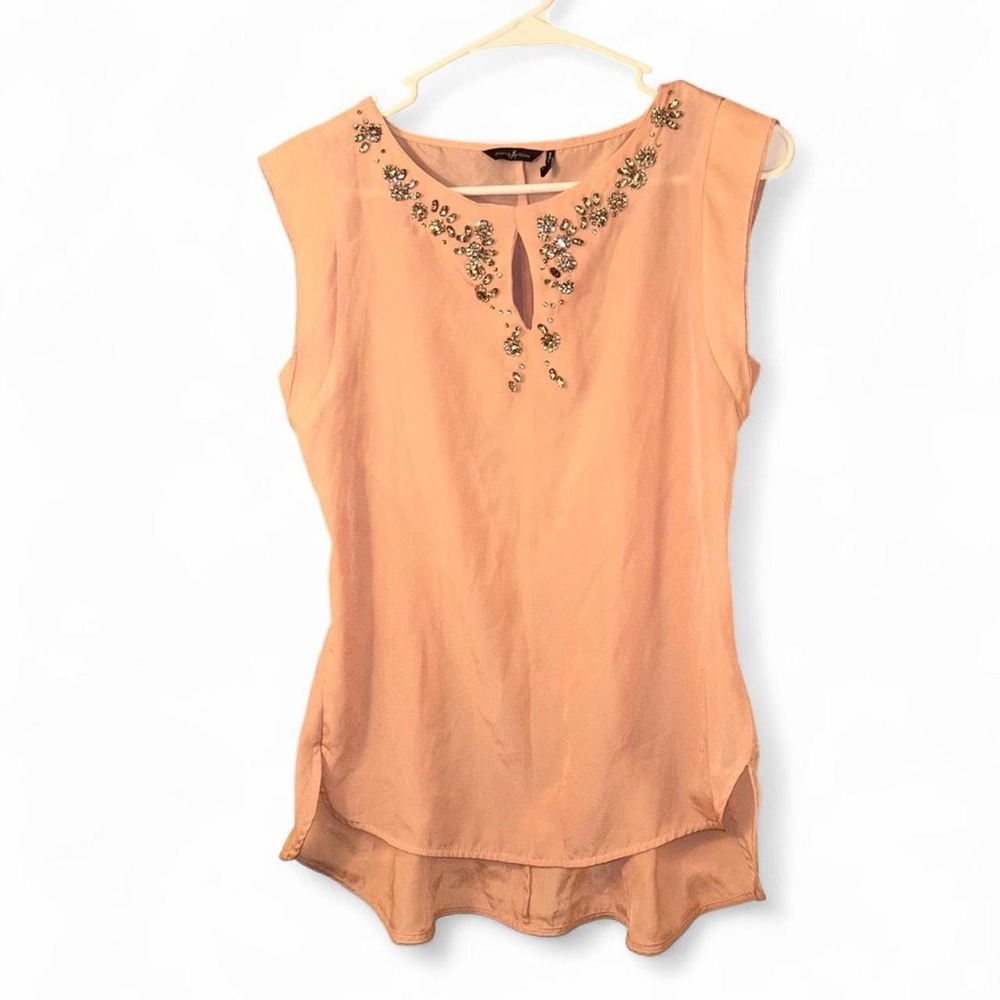 Guess by Marciano Peach Embroidered Blouse